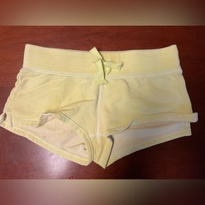 Yellow TNA short shorts